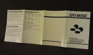 Super Nintendo Informations Et Précautions d'Emploi SNSP-FAH-1 (3)